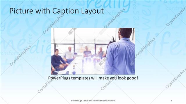 Picture with Caption presentation slide layout