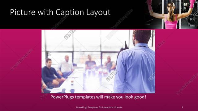 Picture with Caption presentation slide layout