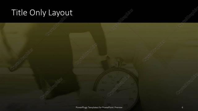 Title Only presentation slide layout