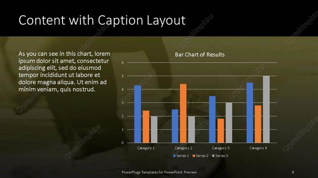 Content with Caption presentation slide layout