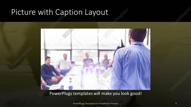 Picture with Caption presentation slide layout