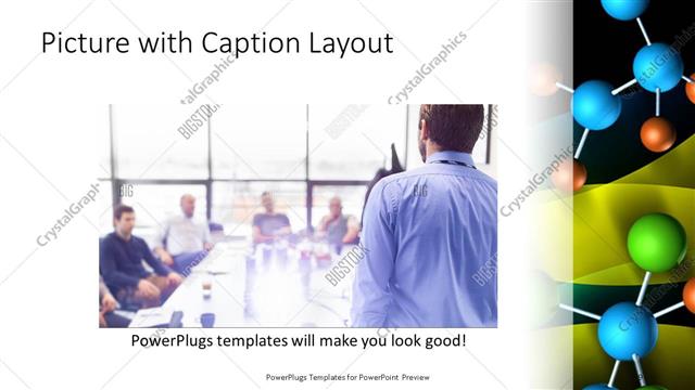 Picture with Caption presentation slide layout