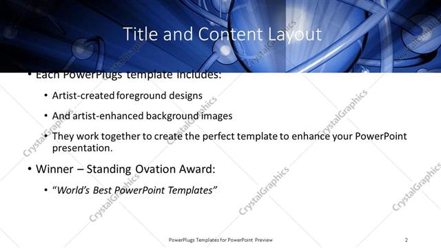 Title and Content presentation slide layout