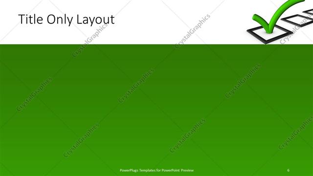 Title Only presentation slide layout