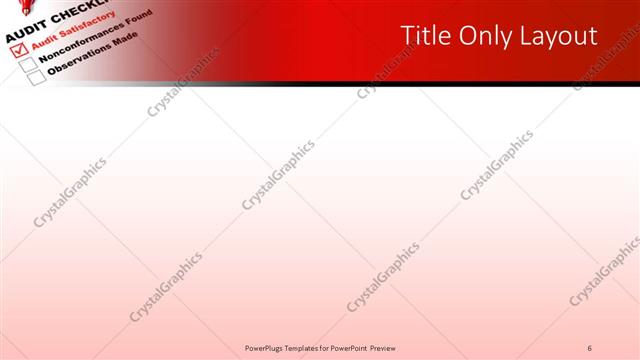 Title Only presentation slide layout