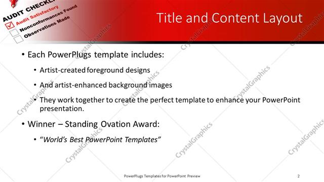 Title and Content presentation slide layout