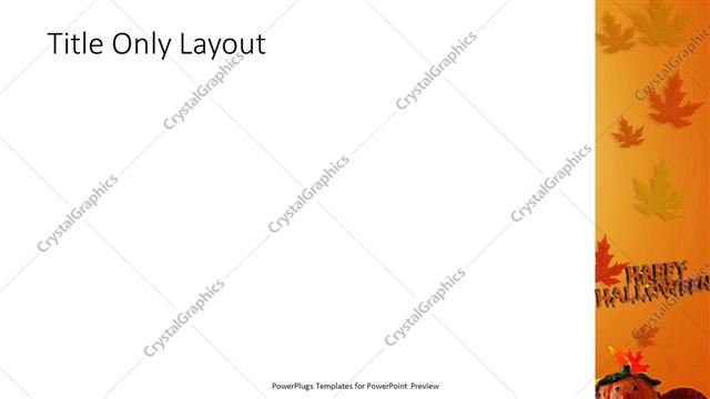 Title Only presentation slide layout