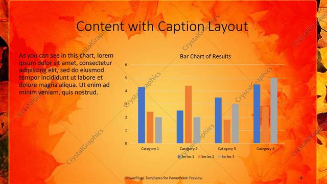 Content with Caption presentation slide layout
