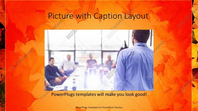 Picture with Caption presentation slide layout