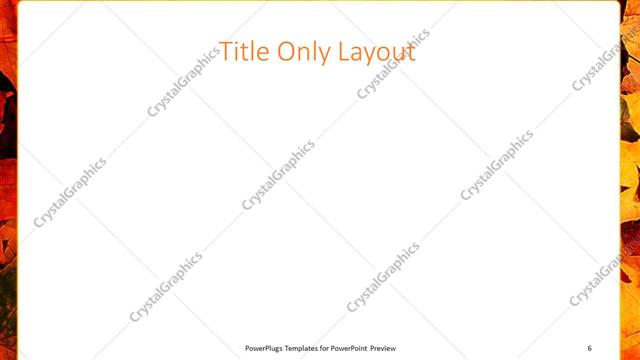 Title Only presentation slide layout