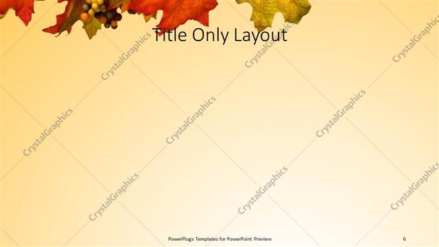 Title Only presentation slide layout