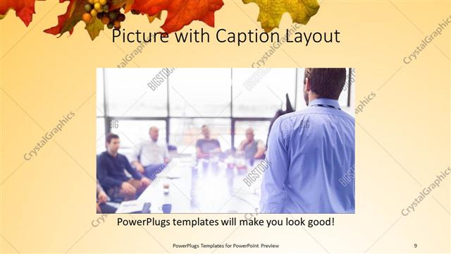 Picture with Caption presentation slide layout
