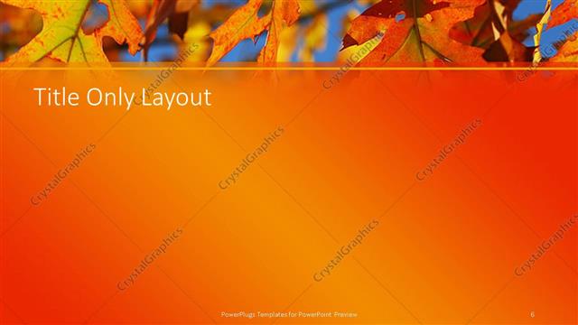 Title Only presentation slide layout