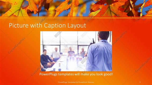 Picture with Caption presentation slide layout