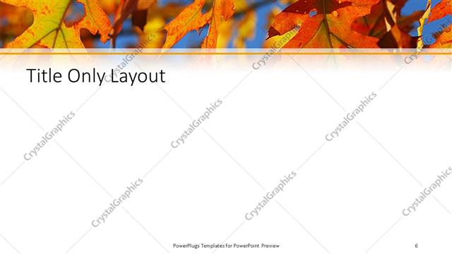 Title Only presentation slide layout