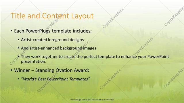 Title and Content presentation slide layout
