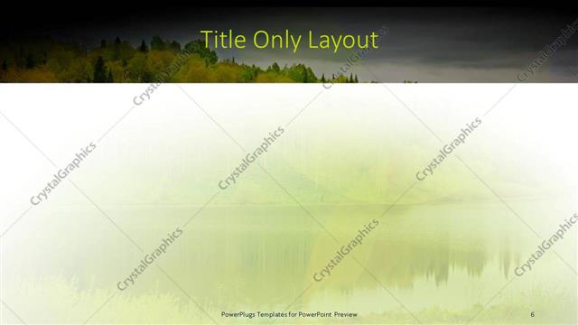 Title Only presentation slide layout