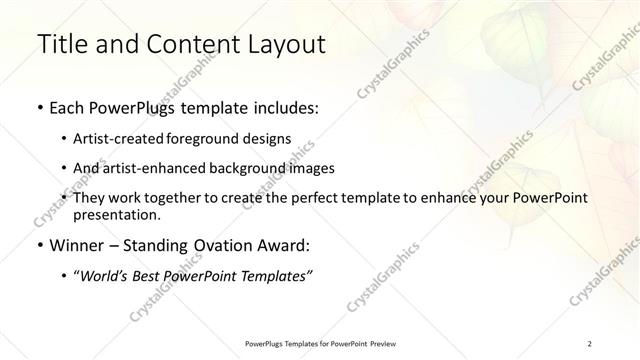 Title and Content presentation slide layout
