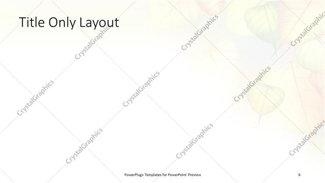 Title Only presentation slide layout