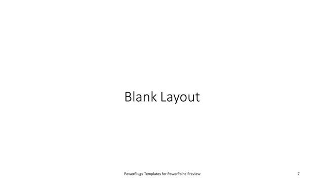 Blank presentation slide layout