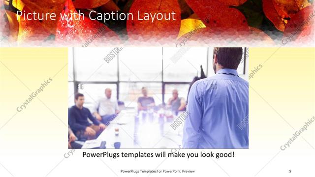 Picture with Caption presentation slide layout