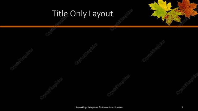 Title Only presentation slide layout