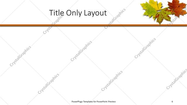 Title Only presentation slide layout