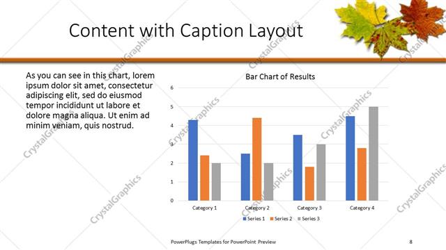 Content with Caption presentation slide layout