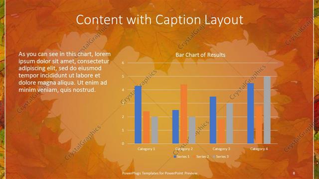 Content with Caption presentation slide layout