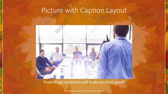 Picture with Caption presentation slide layout