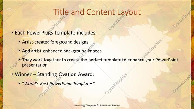 Title and Content presentation slide layout