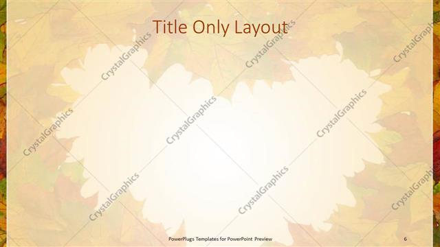 Title Only presentation slide layout