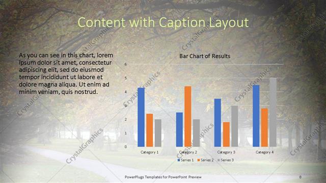 Content with Caption presentation slide layout