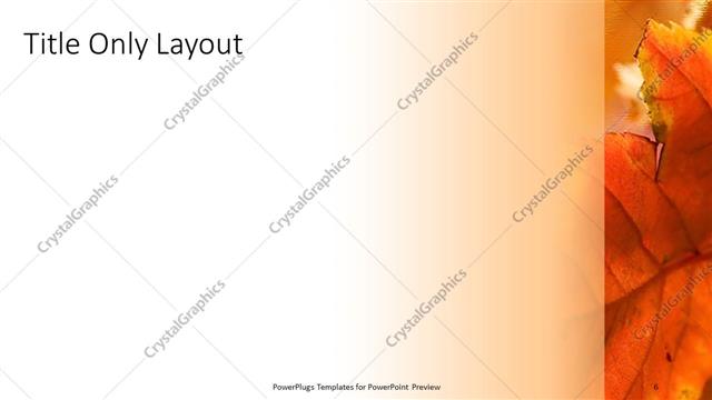 Title Only presentation slide layout