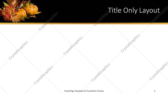 Title Only presentation slide layout