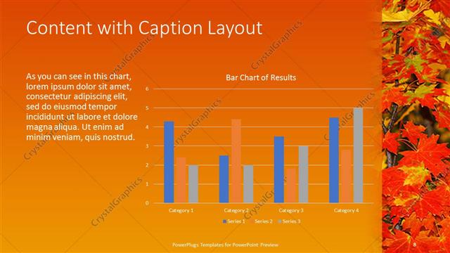 Content with Caption presentation slide layout