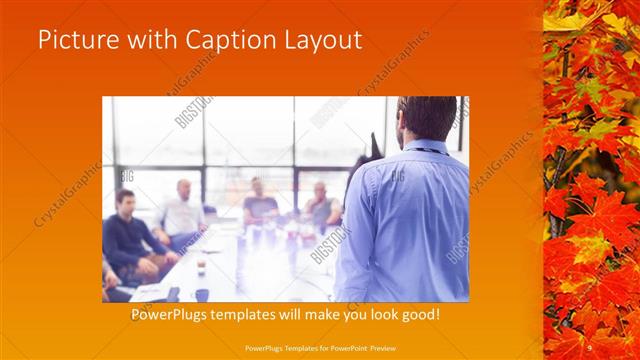 Picture with Caption presentation slide layout