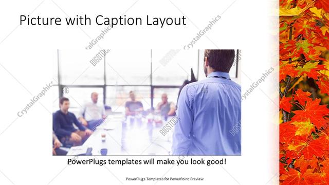 Picture with Caption presentation slide layout