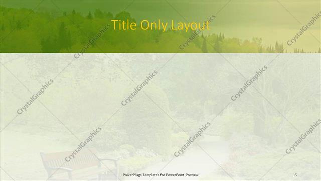 Title Only presentation slide layout