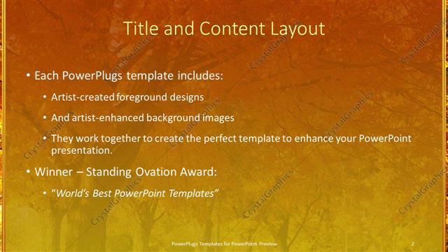 Title and Content presentation slide layout