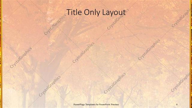 Title Only presentation slide layout