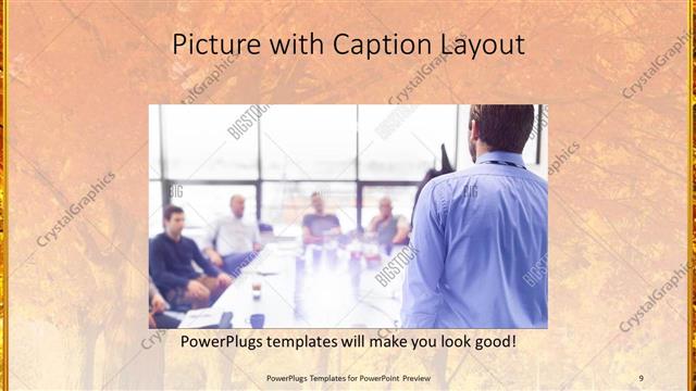 Picture with Caption presentation slide layout