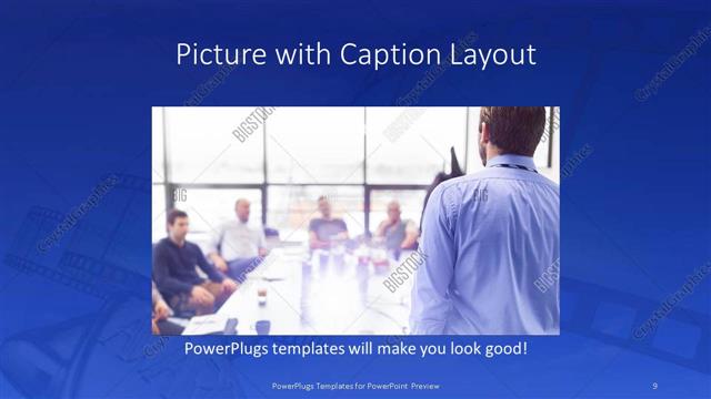 Picture with Caption presentation slide layout