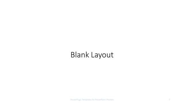 Blank presentation slide layout