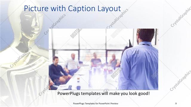 Picture with Caption presentation slide layout