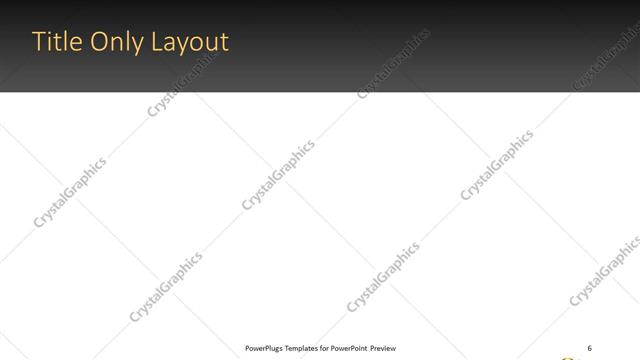 Title Only presentation slide layout