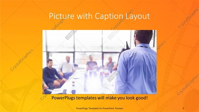 Picture with Caption presentation slide layout
