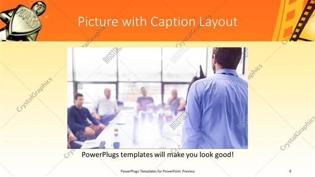 Picture with Caption presentation slide layout