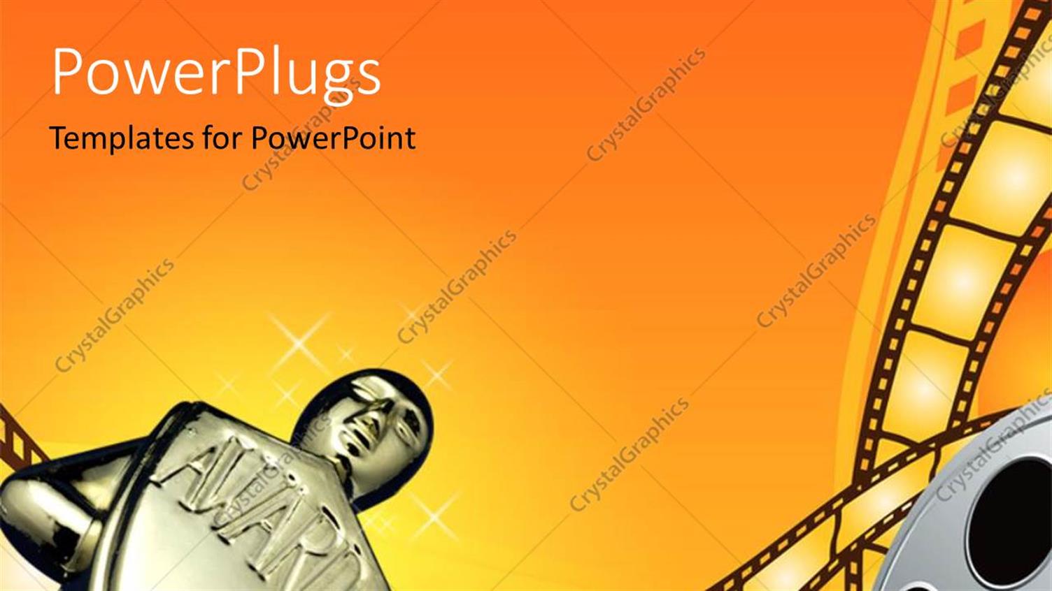 Featuring an Award with Orange Background and a Film Roll