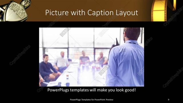 Picture with Caption presentation slide layout